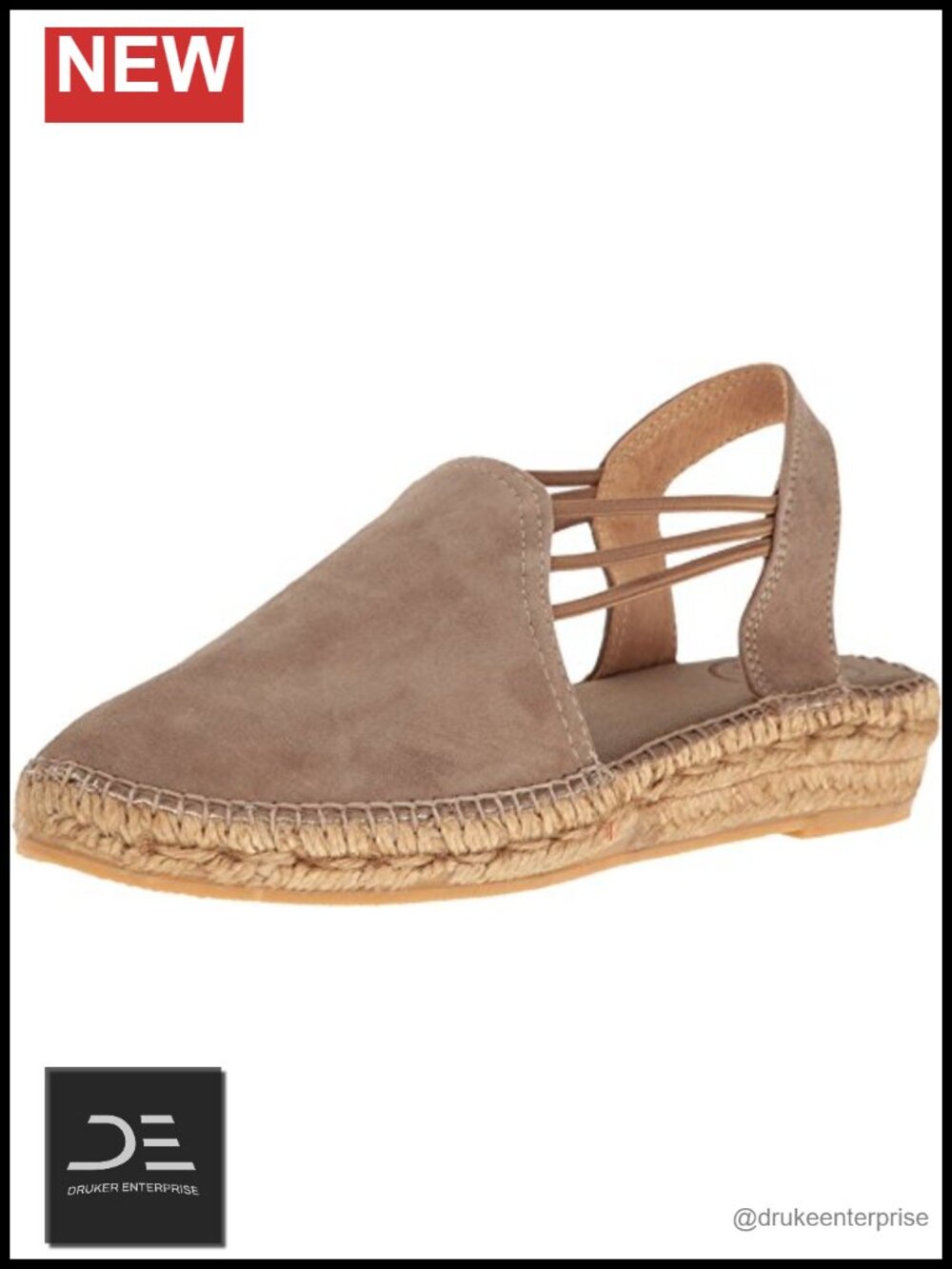 Suede Espadrille Slingback Wedge Sandals Cushioned Insole